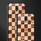 aesthetic bear pattern brown edition glass case for redmi 8a image-2