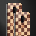aesthetic bear pattern brown edition glass case for samsung galaxy s9 image-2