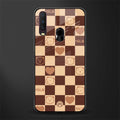 aesthetic bear pattern brown edition glass case for vivo y12 image