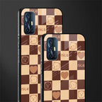 aesthetic bear pattern brown edition glass case for vivo v17 image-2