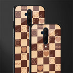 aesthetic bear pattern brown edition glass case for oneplus 7t pro image-2