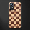 aesthetic bear pattern brown edition back phone cover | glass case for xiaomi 12 pro