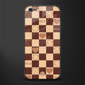 aesthetic bear pattern brown edition glass case for iphone 6 image