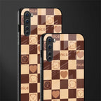 aesthetic bear pattern brown edition glass case for oneplus nord ac2001 image-2