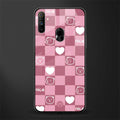 aesthetic bear pattern pink edition glass case for realme narzo 10a image