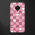 aesthetic bear pattern pink edition glass case for vivo s1 pro image