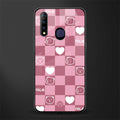 aesthetic bear pattern pink edition glass case for vivo z1 pro image