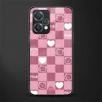 aesthetic bear pattern pink edition back phone cover | glass case for realme 9 pro 5g