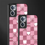 aesthetic bear pattern pink edition glass case for oneplus nord ce 2 5g image-2