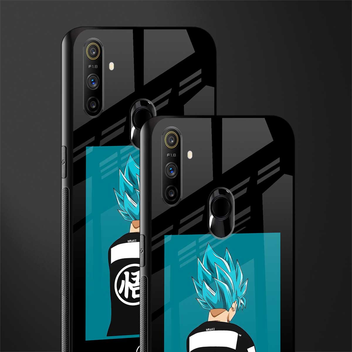 aesthetic goku glass case for realme narzo 10a image-2