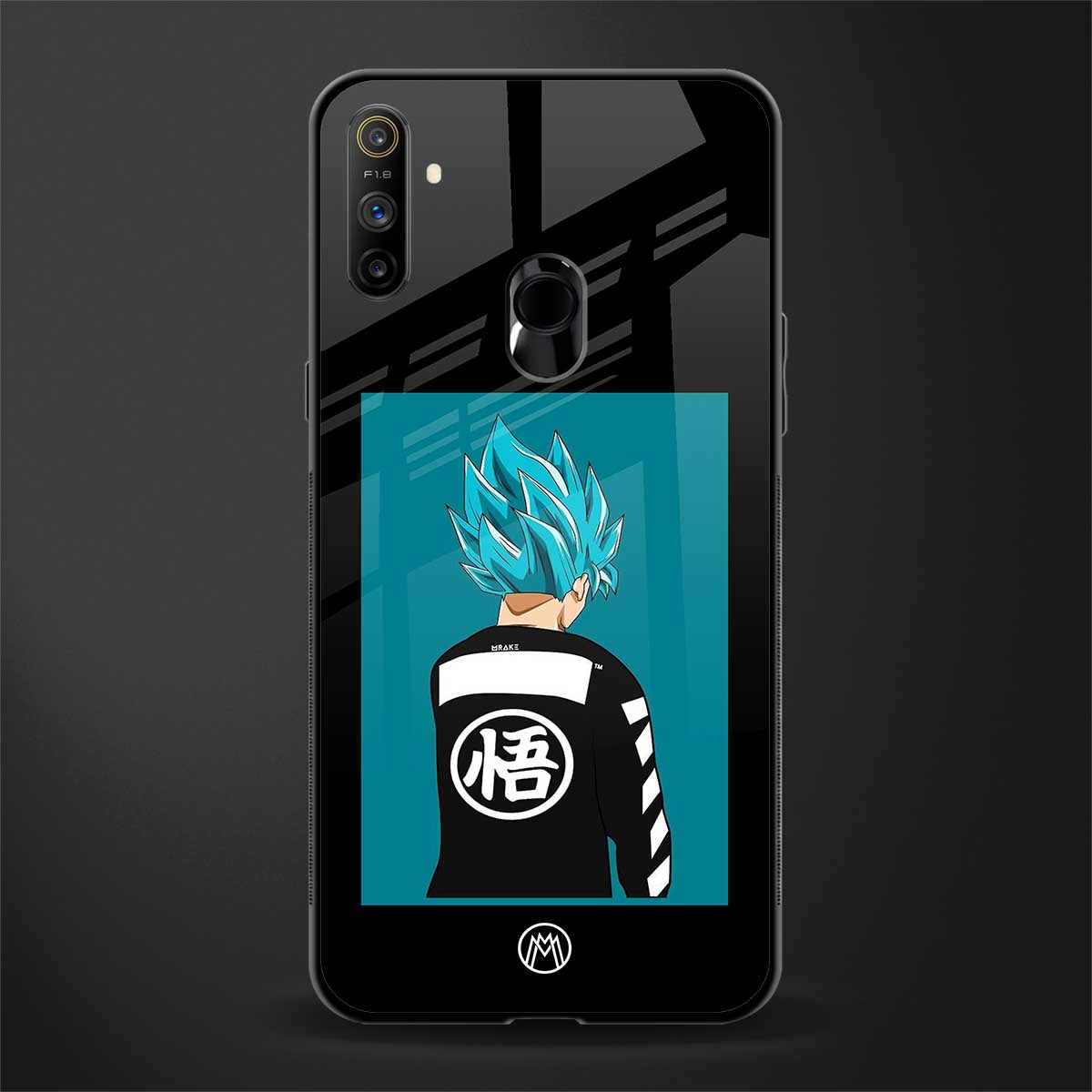 aesthetic goku glass case for realme narzo 20a image