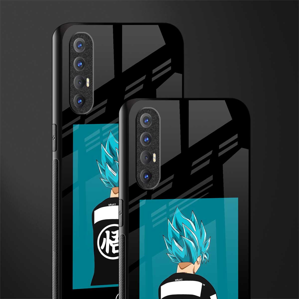 aesthetic goku glass case for oppo reno 3 pro image-2