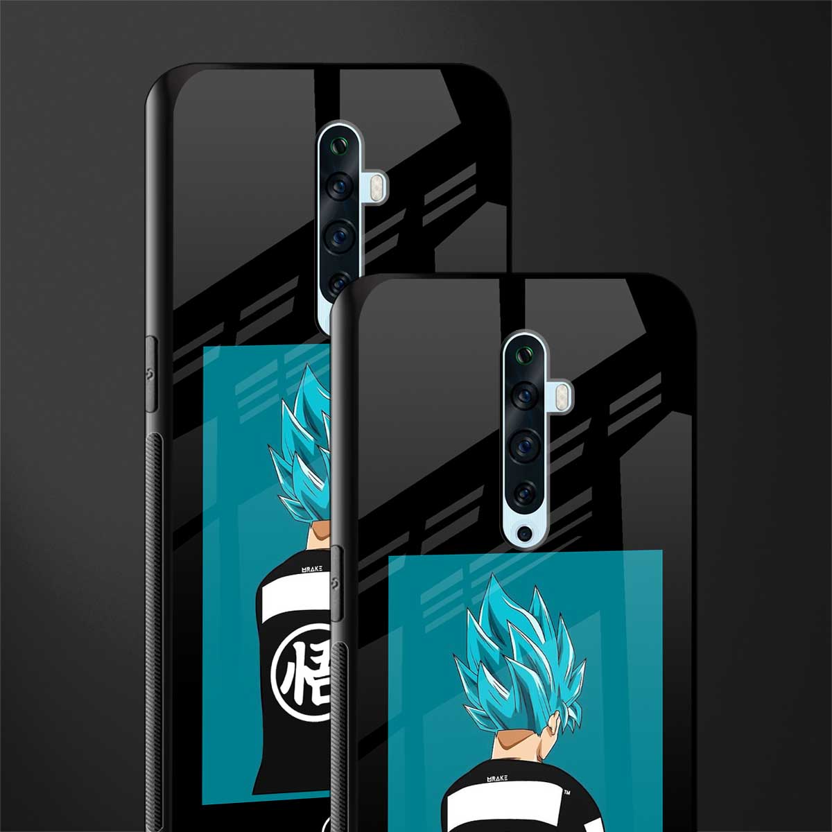 aesthetic goku glass case for oppo reno 2z image-2