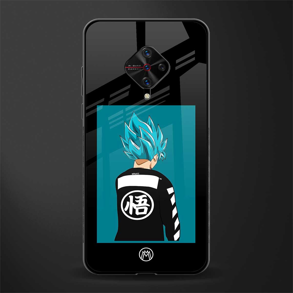 aesthetic goku glass case for vivo s1 pro image