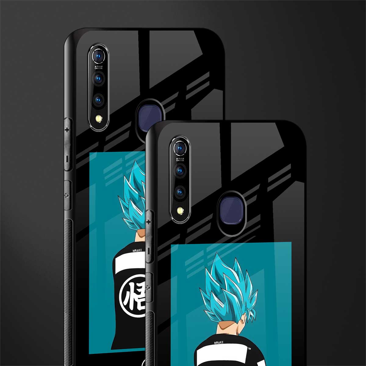 aesthetic goku glass case for vivo z1 pro image-2