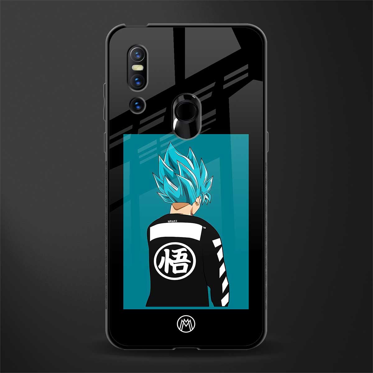 aesthetic goku glass case for vivo v15 image