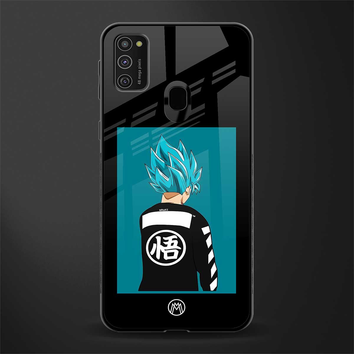 aesthetic goku glass case for samsung galaxy m21 image