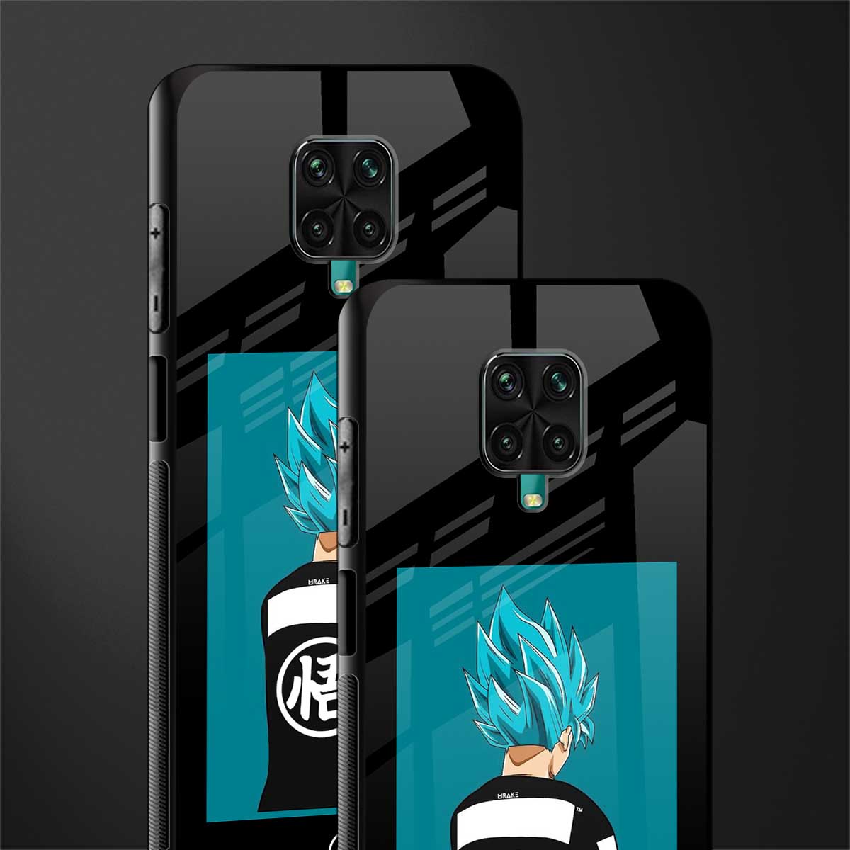 aesthetic goku glass case for redmi note 9 pro image-2
