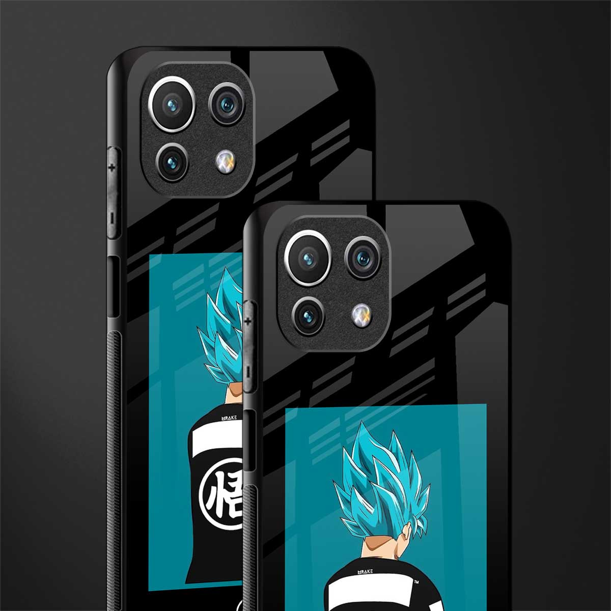 aesthetic goku glass case for mi 11 lite image-2