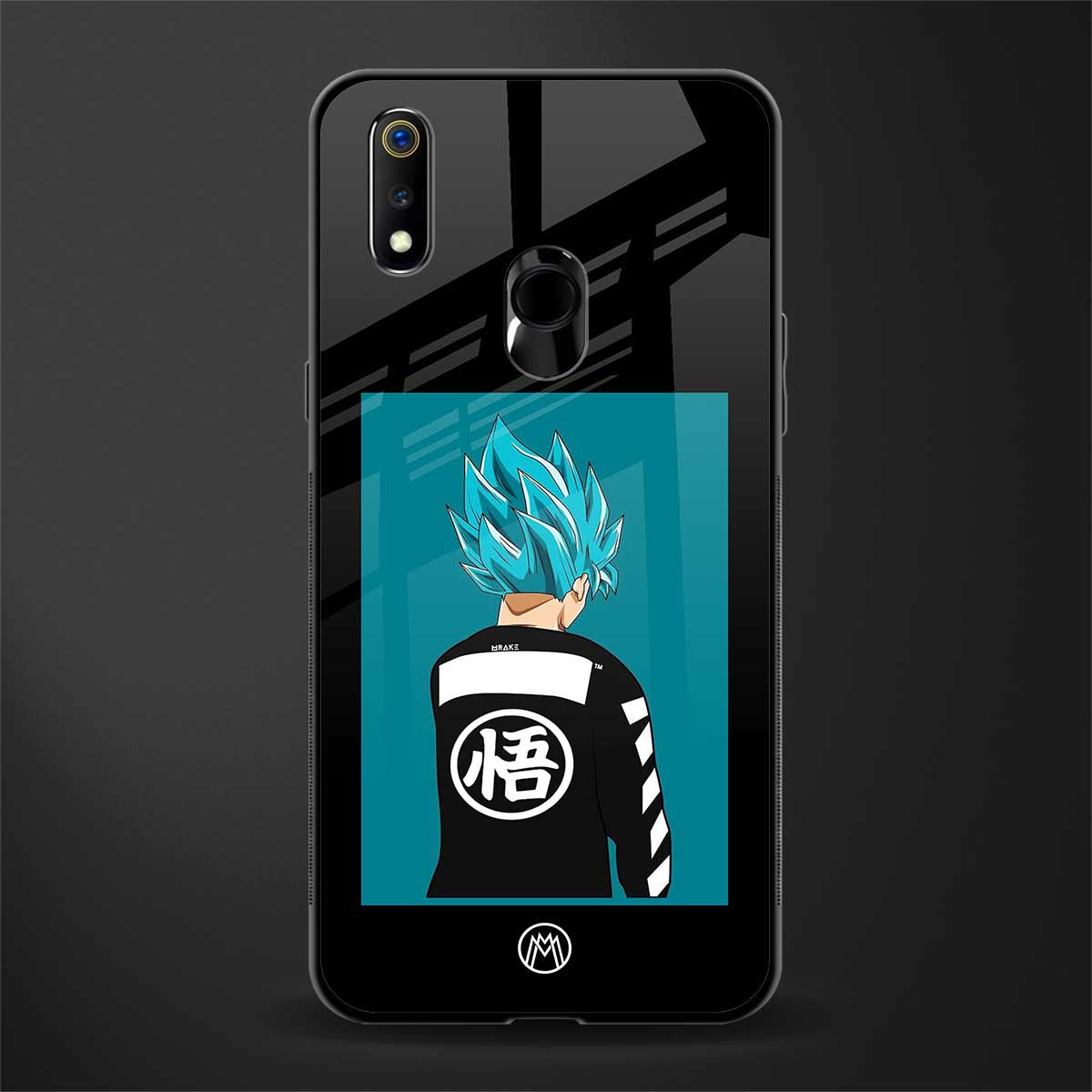 aesthetic goku glass case for realme 3 pro image