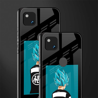 aesthetic goku back phone cover | glass case for google pixel 4a 4g