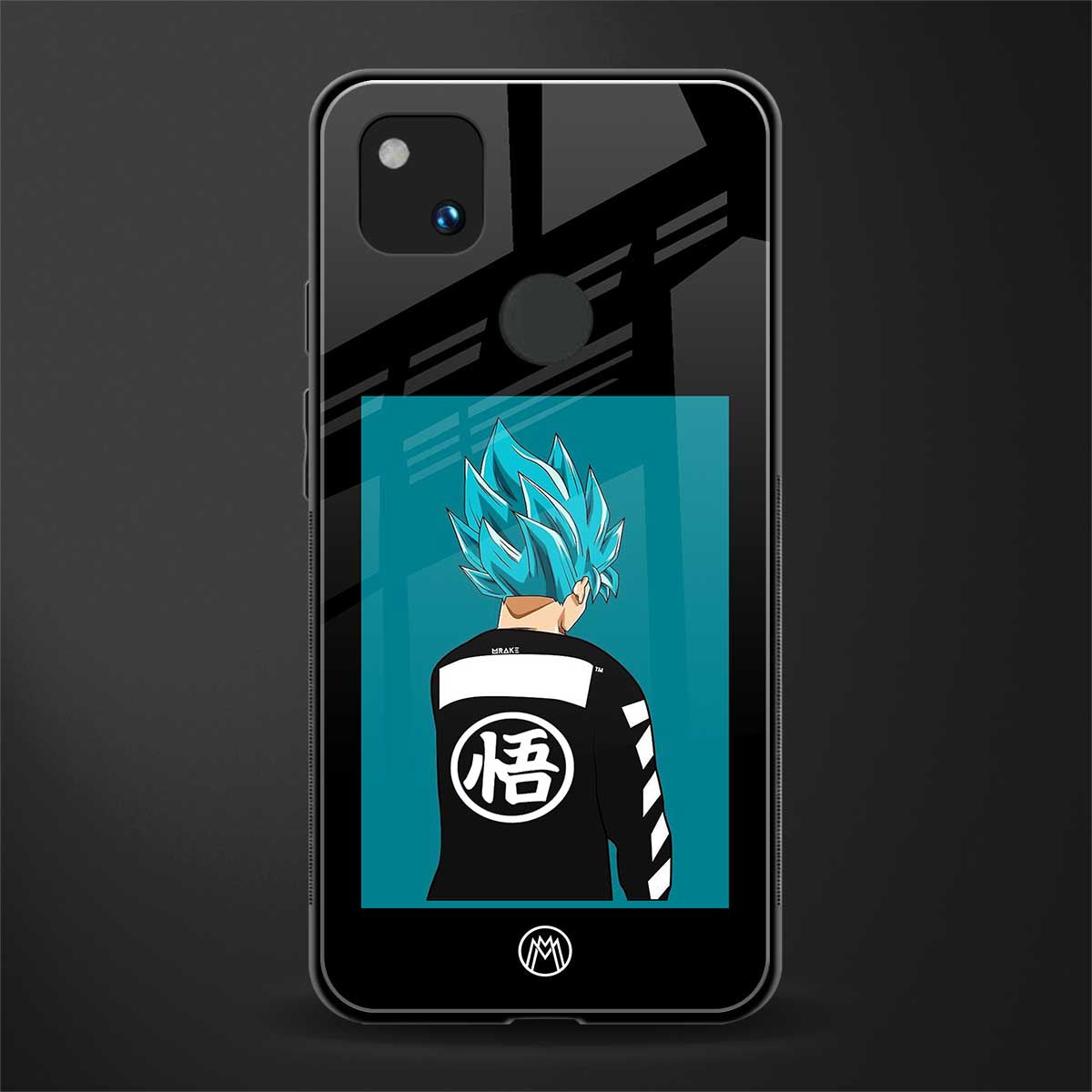 aesthetic goku back phone cover | glass case for google pixel 4a 4g