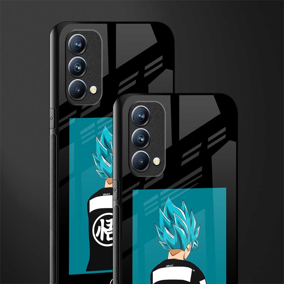 aesthetic goku glass case for oppo f19 image-2