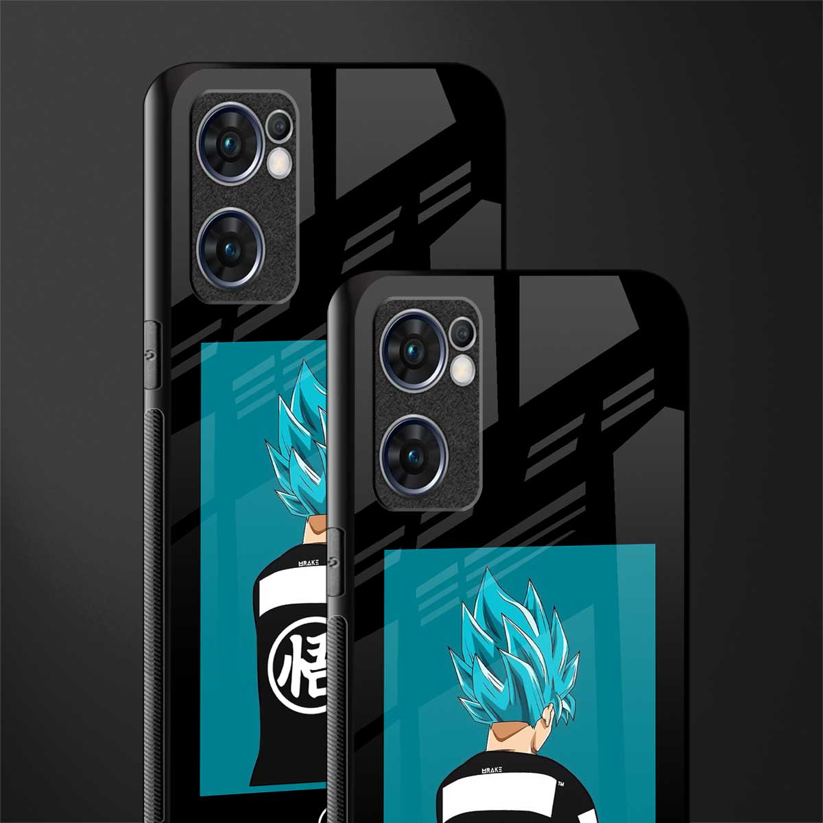 aesthetic goku glass case for oppo reno7 5g image-2