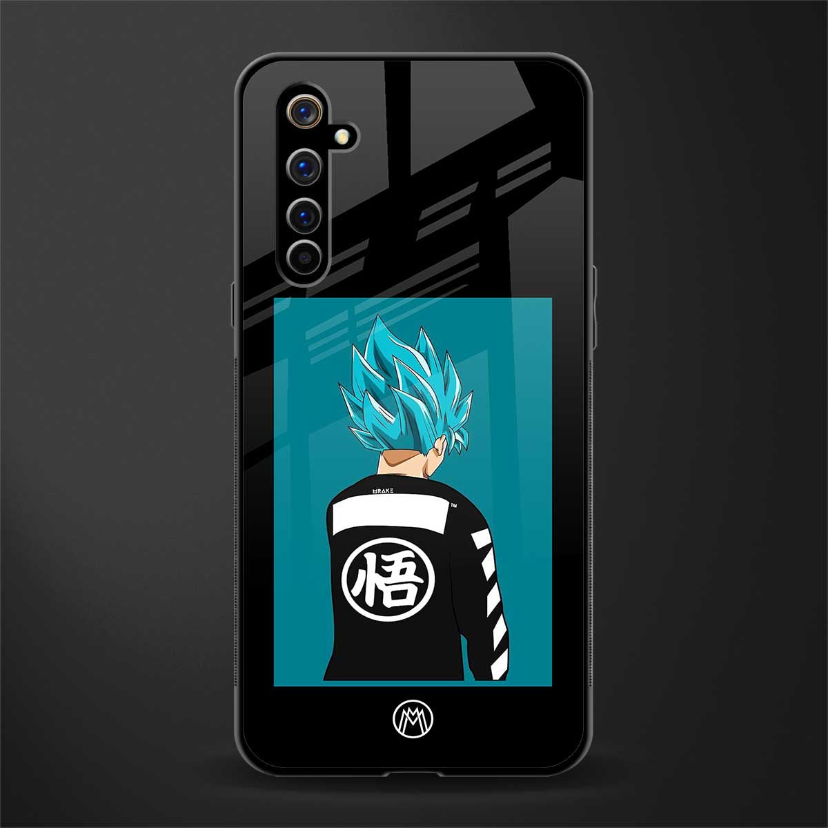 aesthetic goku glass case for realme x50 pro image