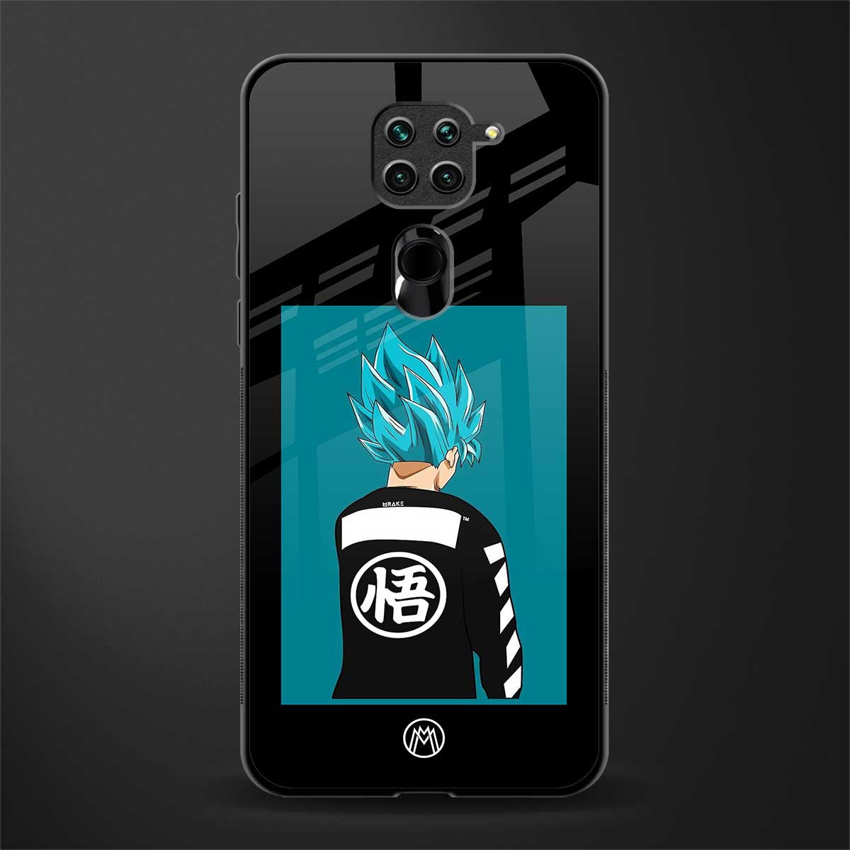 aesthetic goku glass case for redmi note 9 image