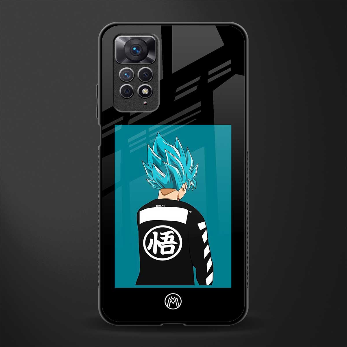 aesthetic goku glass case for redmi note 11 pro image