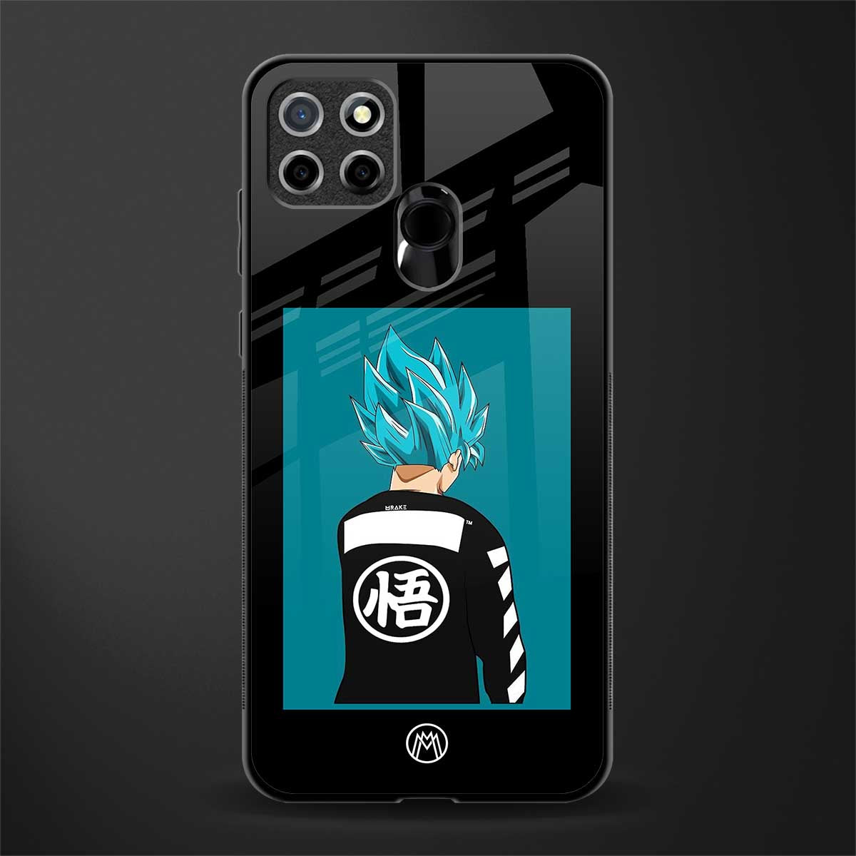 aesthetic goku glass case for realme narzo 30a image