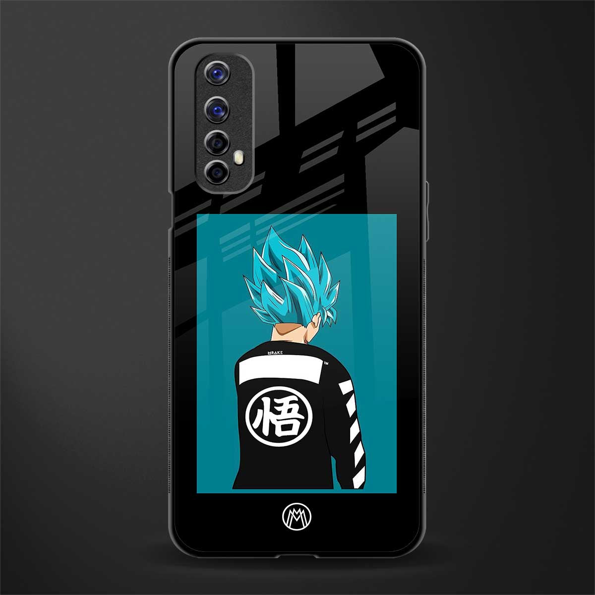 aesthetic goku glass case for realme narzo 20 pro image