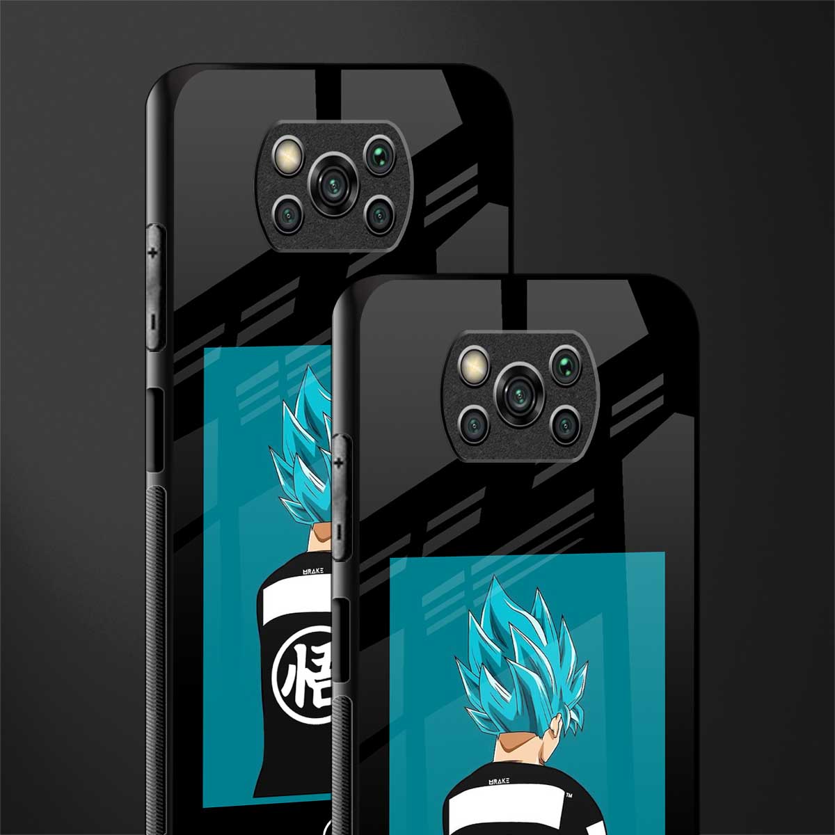 aesthetic goku glass case for poco x3 pro image-2