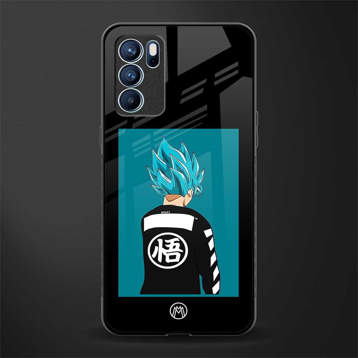 aesthetic goku glass case for oppo reno6 pro 5g image