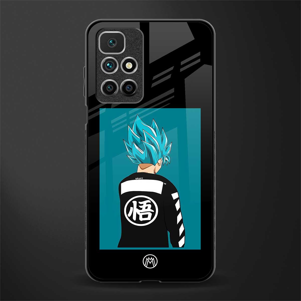 aesthetic goku glass case for redmi 10 prime image