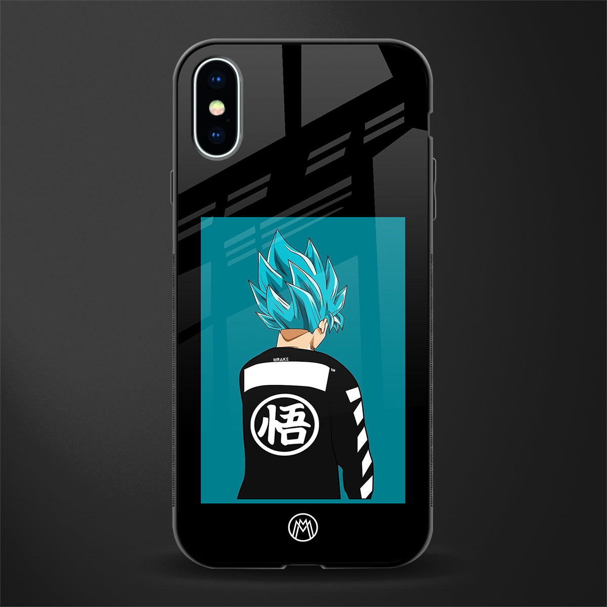 aesthetic goku glass case for iphone xs image