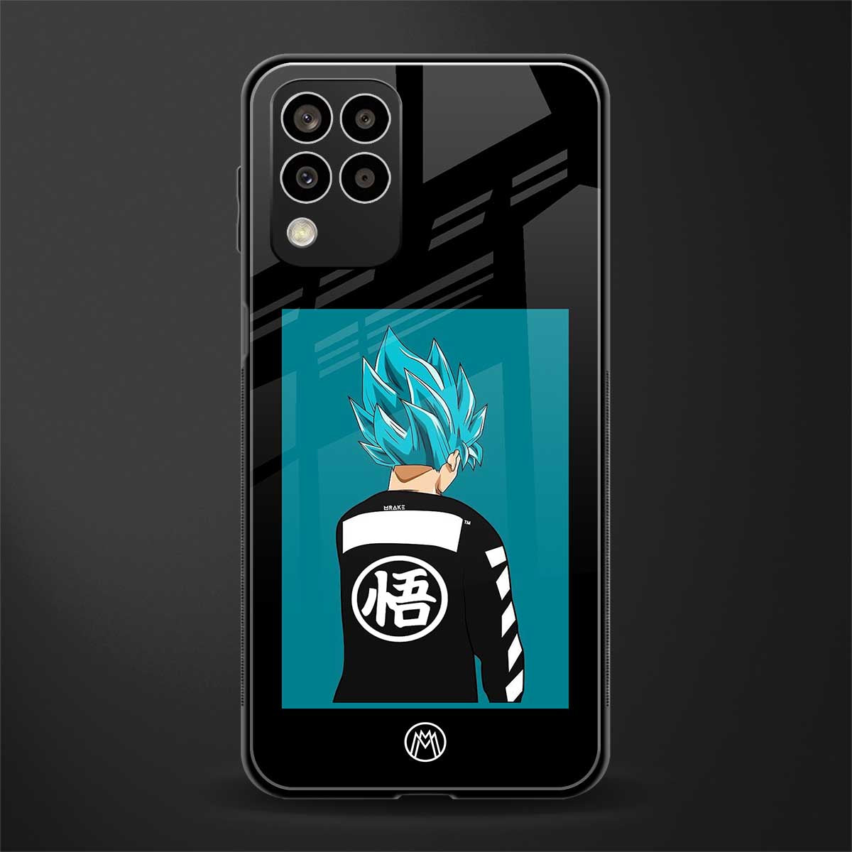 aesthetic goku back phone cover | glass case for samsung galaxy m33 5g