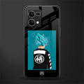 aesthetic goku back phone cover | glass case for oppo f21 pro 4g
