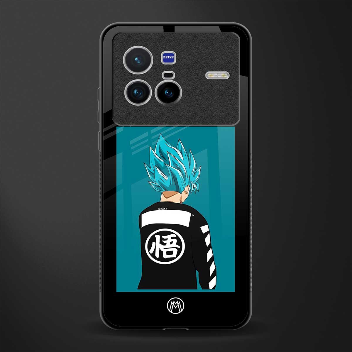 aesthetic goku glass case for vivo x80 image