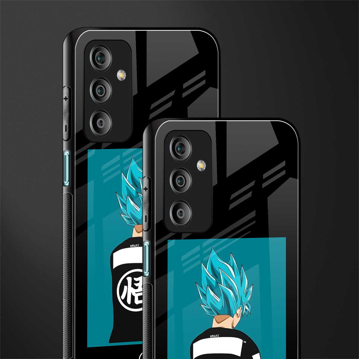 aesthetic goku back phone cover | glass case for samsung galaxy f23 5g