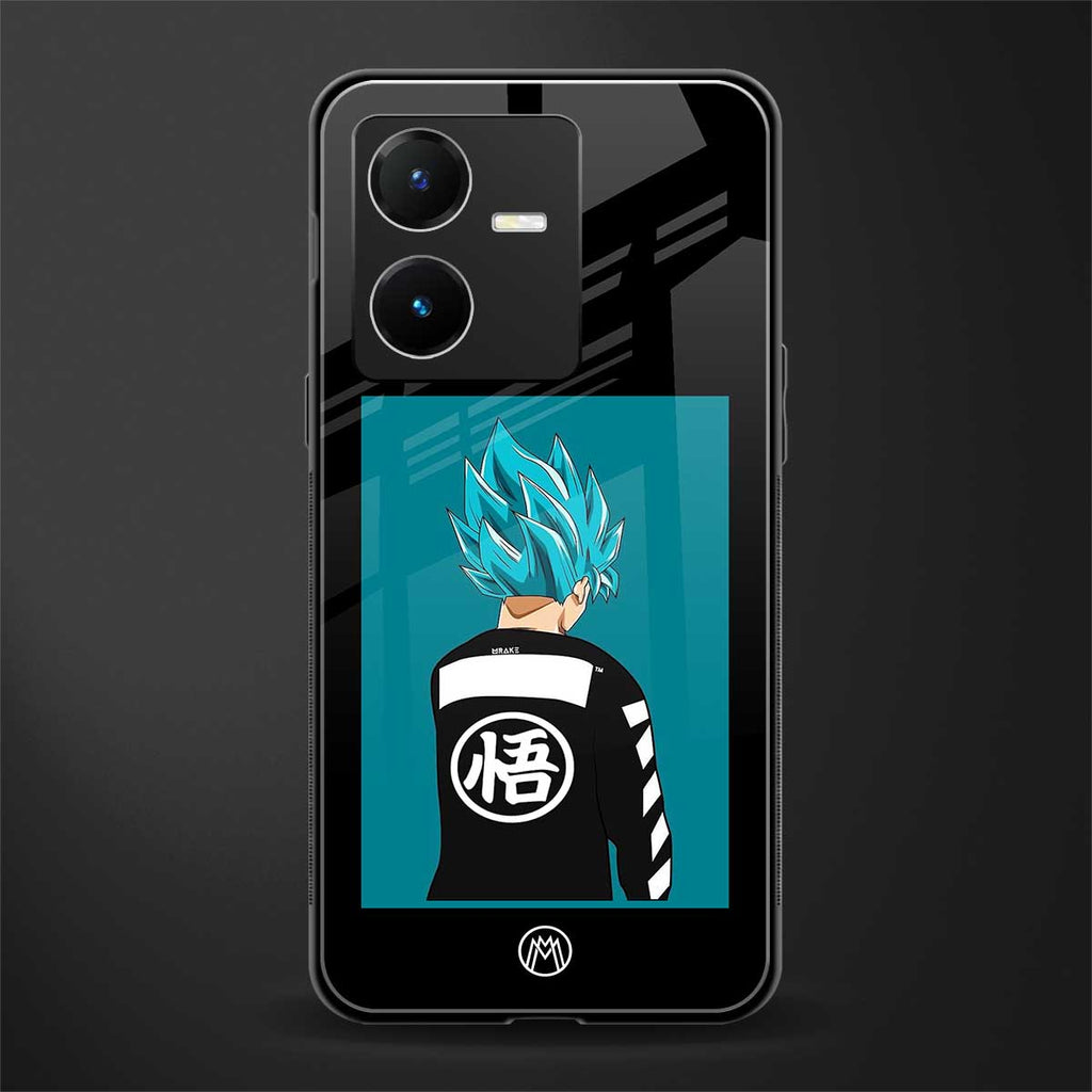 aesthetic goku back phone cover | glass case for vivo y22