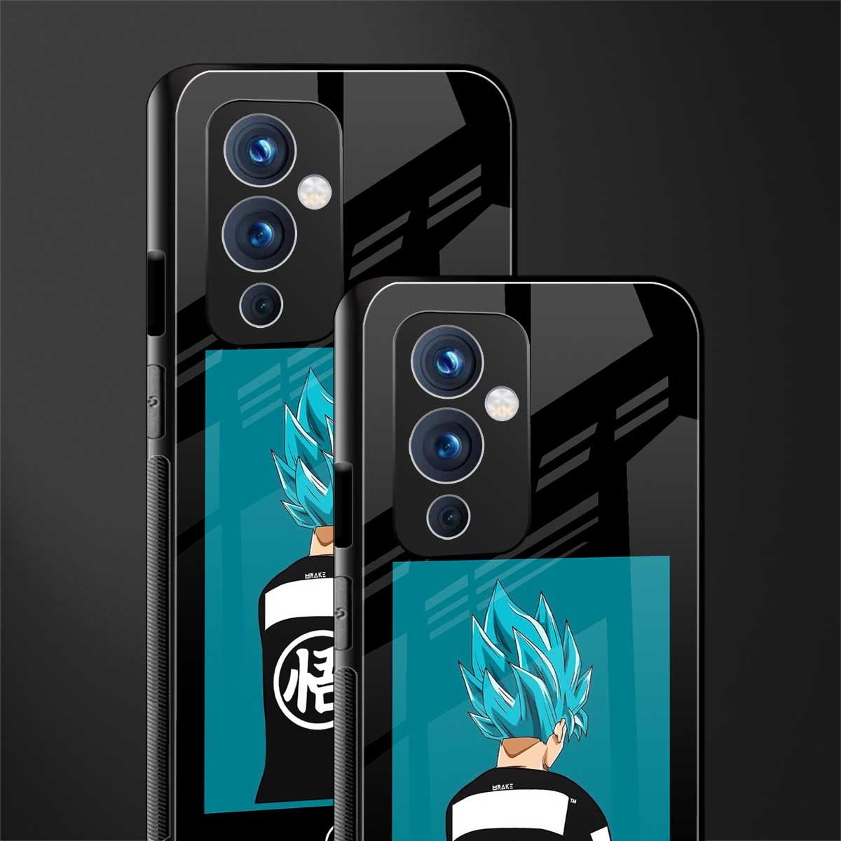 aesthetic goku back phone cover | glass case for oneplus 9