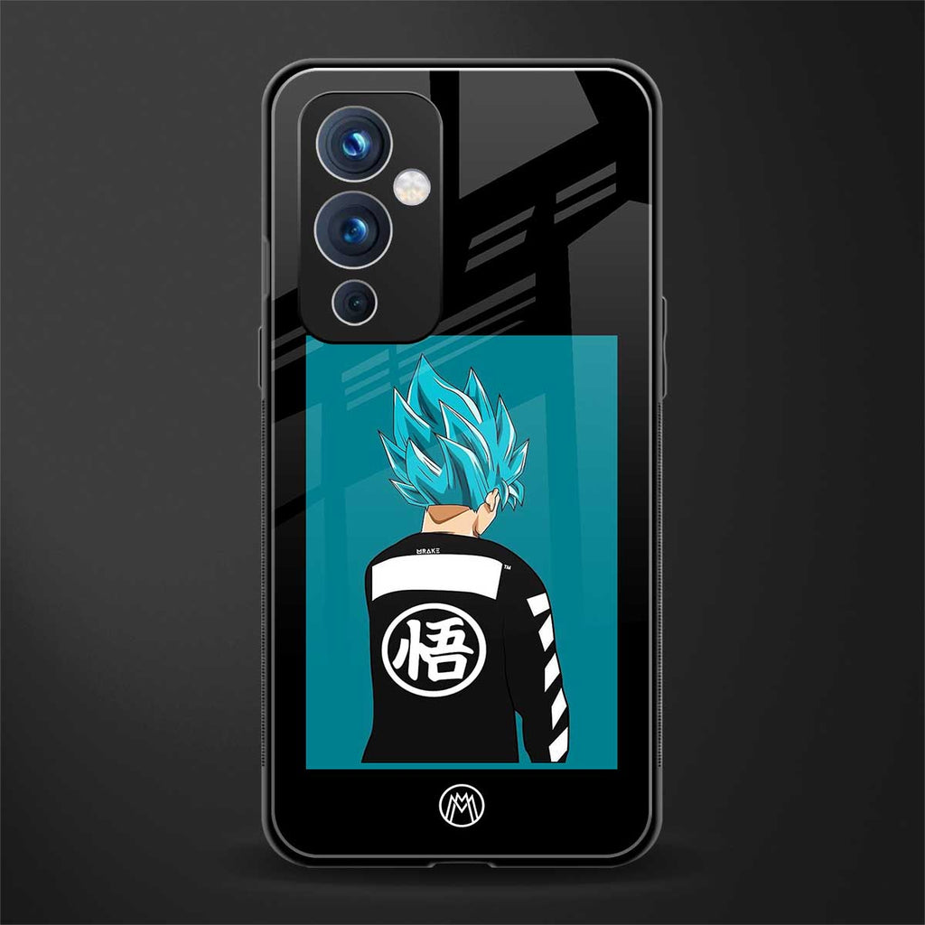 aesthetic goku back phone cover | glass case for oneplus 9