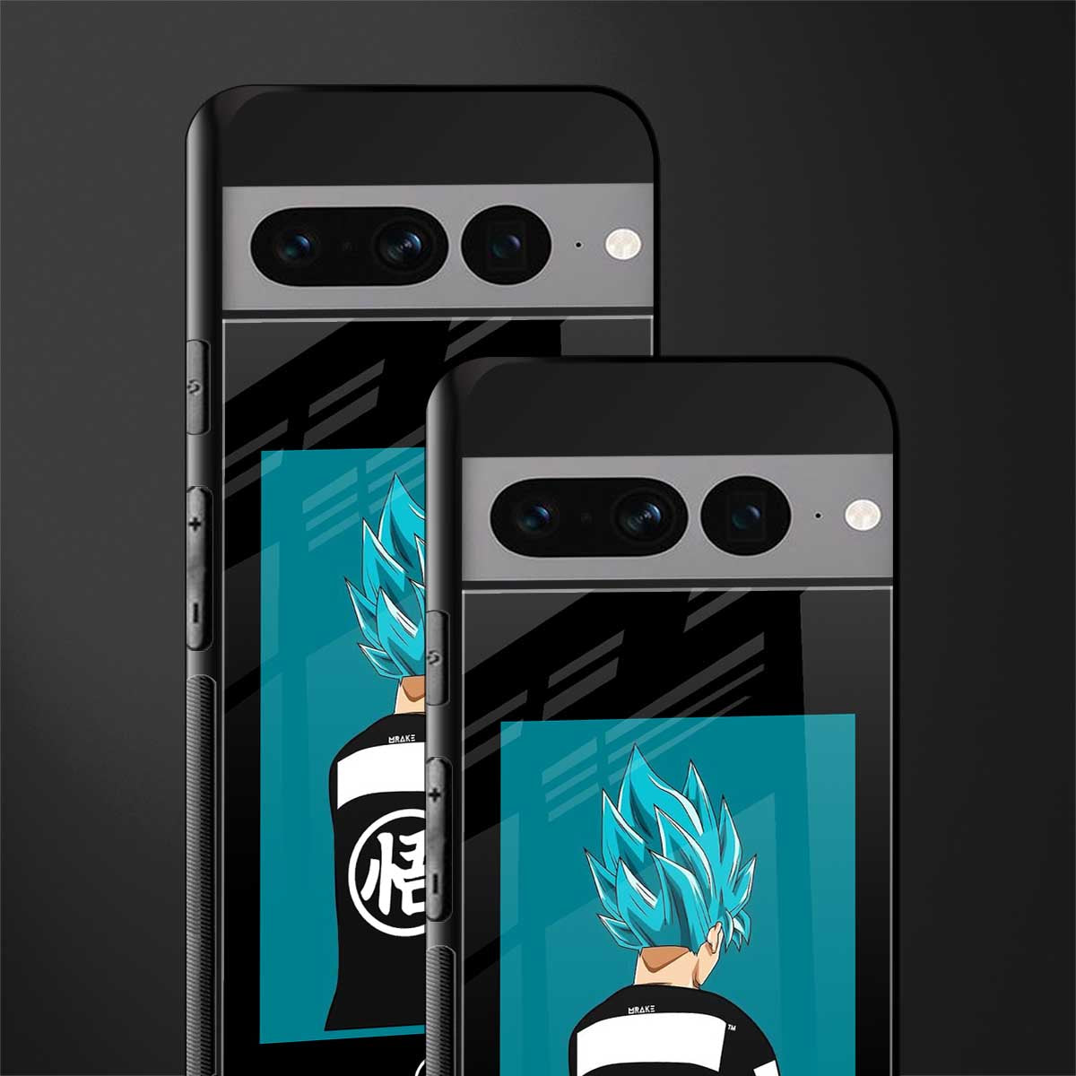 aesthetic goku back phone cover | glass case for google pixel 7 pro