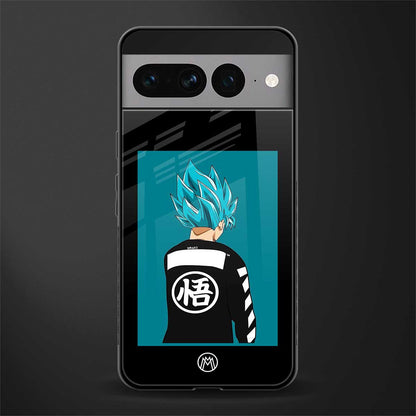 aesthetic goku back phone cover | glass case for google pixel 7 pro