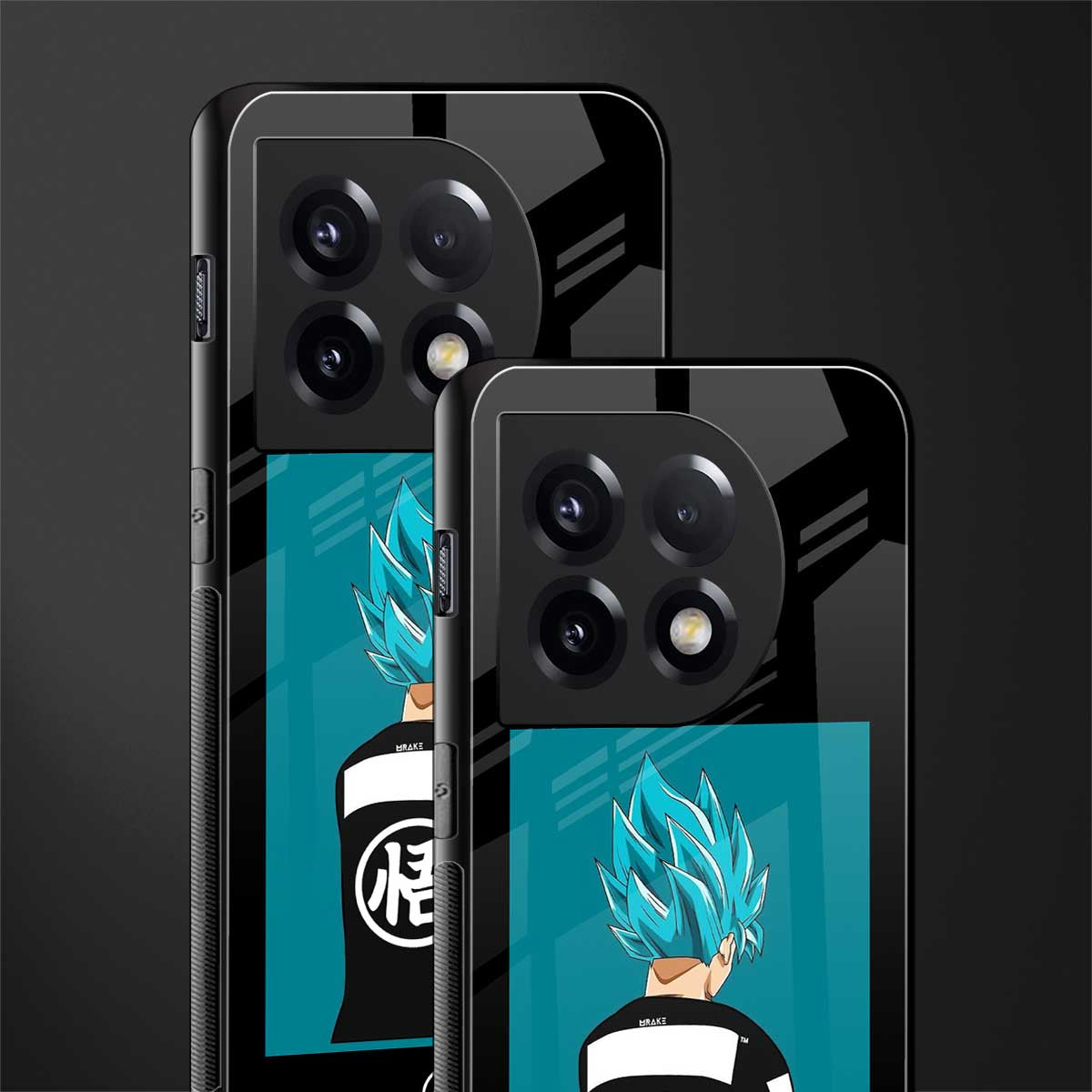 aesthetic goku back phone cover | glass case for oneplus 11