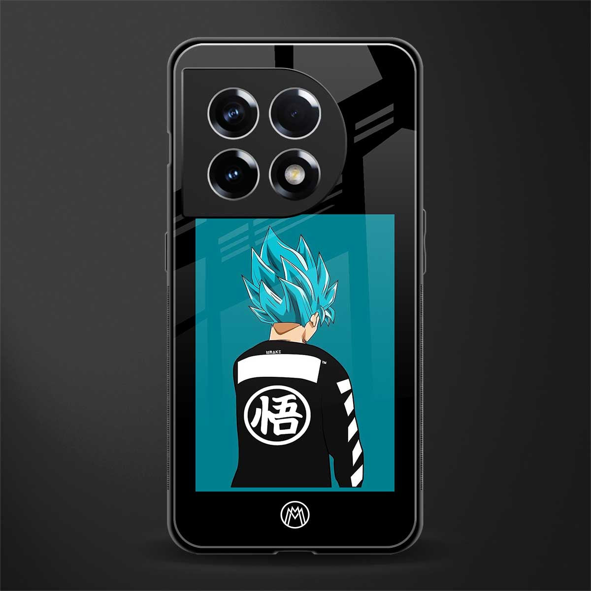 aesthetic goku back phone cover | glass case for oneplus 11