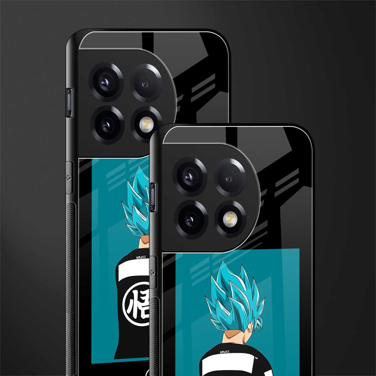 aesthetic goku back phone cover | glass case for oneplus 11r