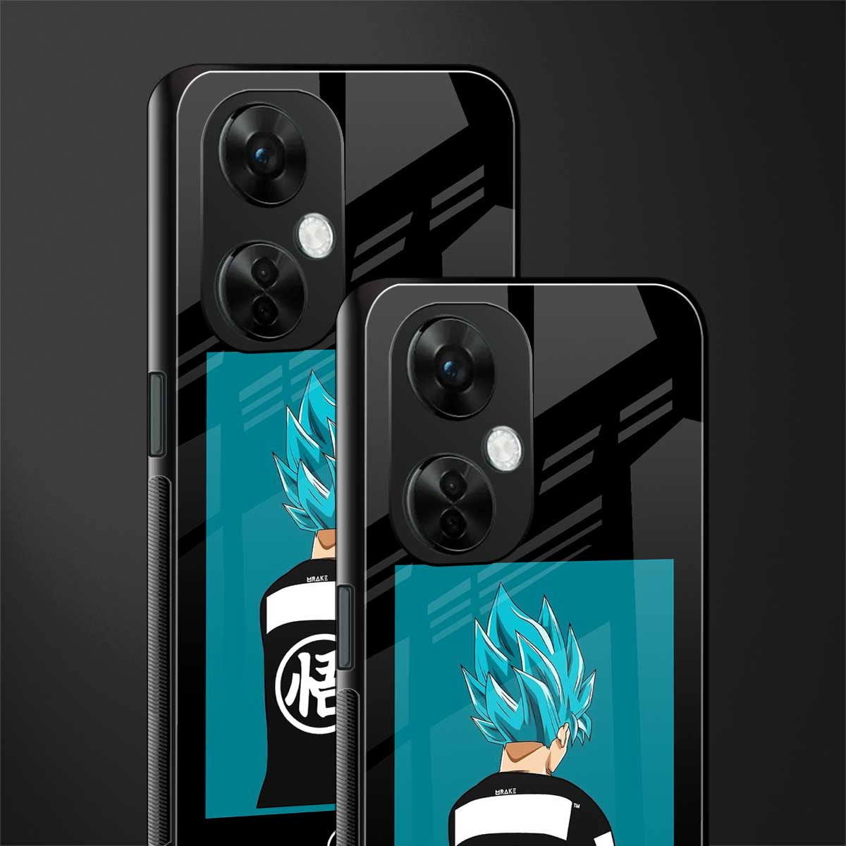 aesthetic goku back phone cover | glass case for oneplus nord ce 3 lite